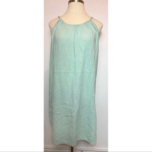 Kona Sol Gauzy Muslin Bathing Suit Swim Cover Up Dress Midi Length Mint Green